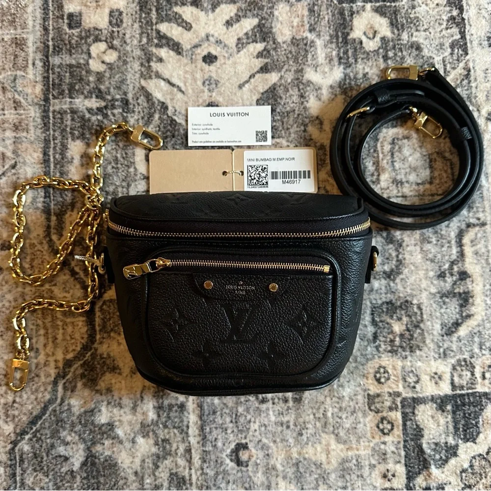 Louis Vuitton Mini Bumbag in Black Empreinte Leather - Picture 2 of 14